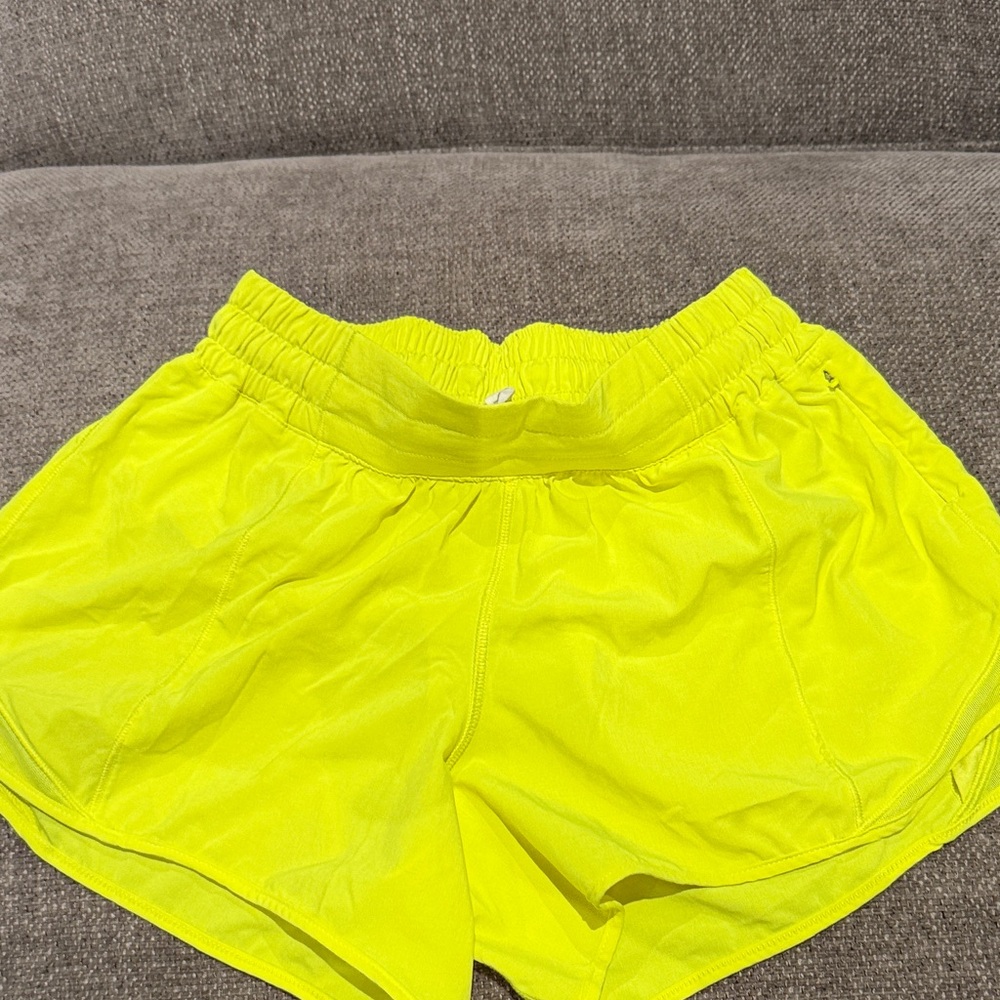 Lululemon Athletica Neon Yellow Athletic Shorts